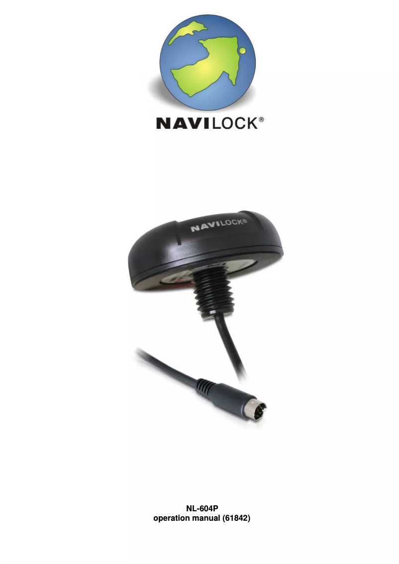 Page 1 de la notice Manuel utilisateur Navilock NL-604P