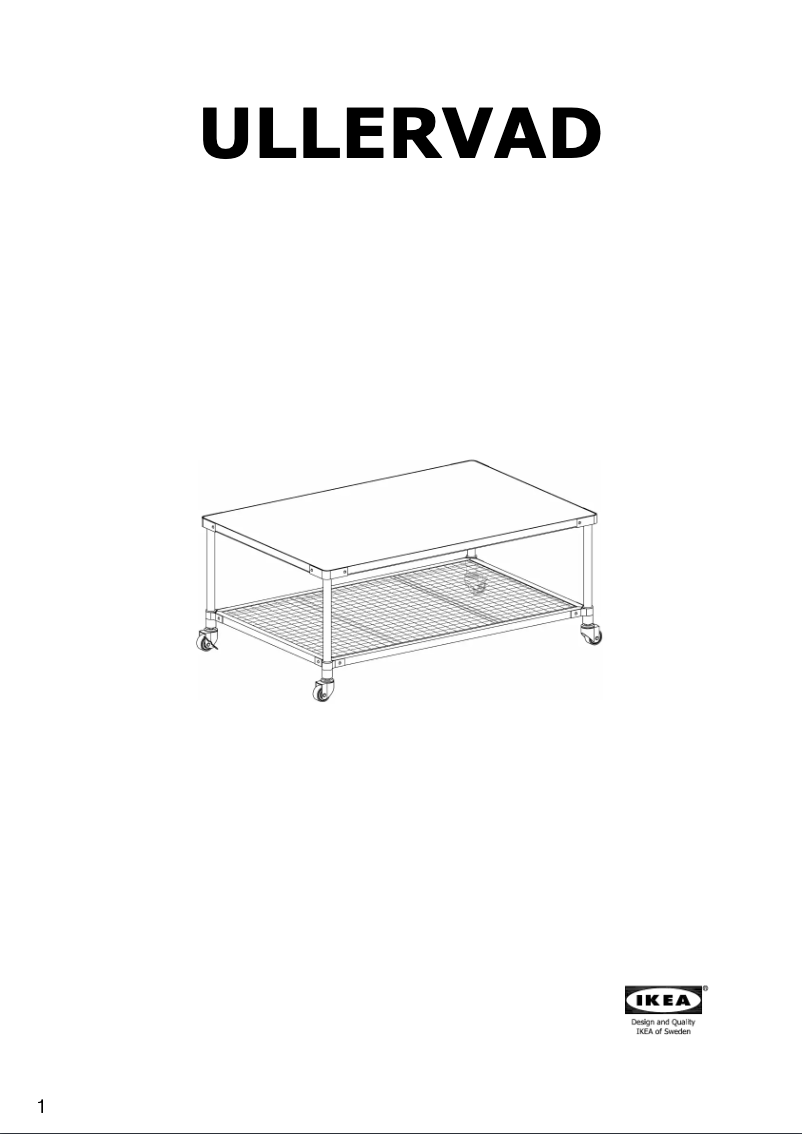 Image de la première page du manuel de l'appareil ULLERVAD 504.363.68