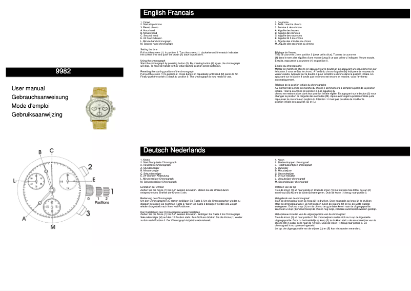 Page 1 de la notice Manuel utilisateur Davis 9982