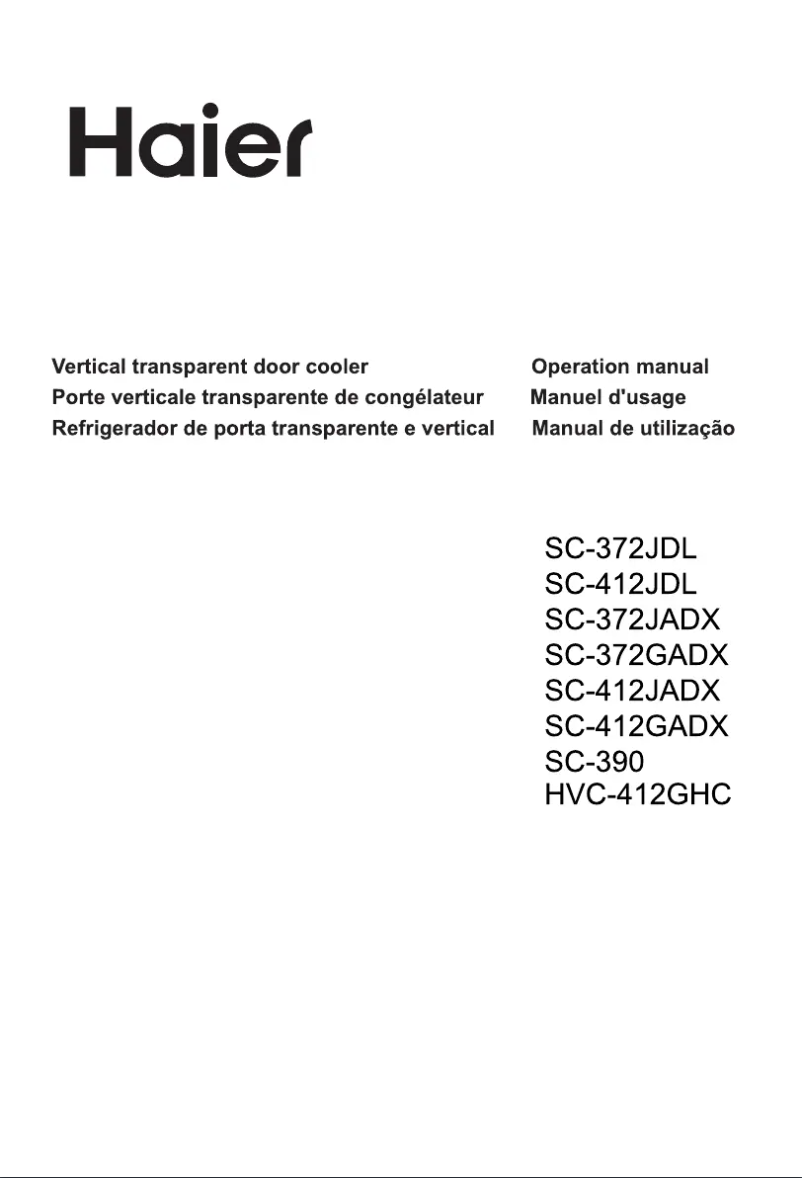 Page 1 de la notice Manuel utilisateur Haier HVC-1050G
