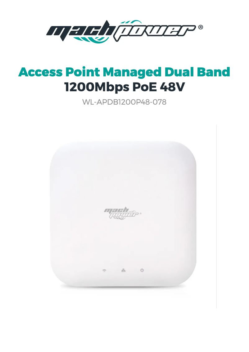 Page n°1 - Fiche technique Mach Power WL-APDB1200P48-078