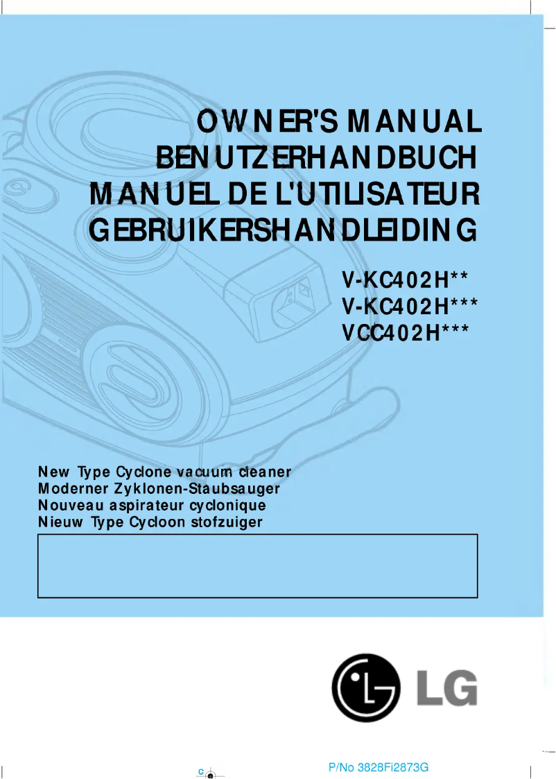 Page 1 de la notice Manuel utilisateur LG V-KC402HTUQ