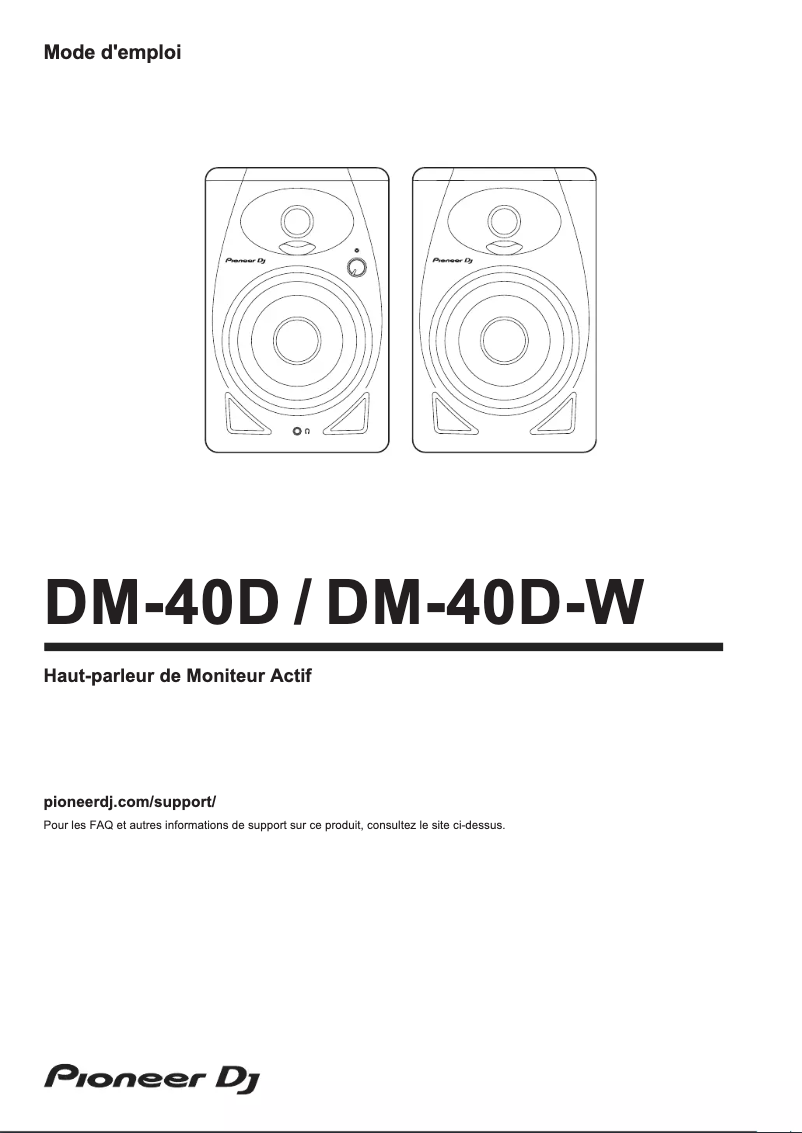 Página 1 del manual Guía de inicio rápido Pioneer DM-40D