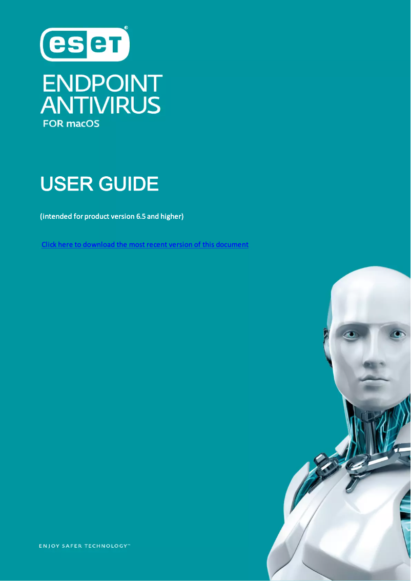 Imagen de la primera página del manual del dispositivo Endpoint Antivirus Mac