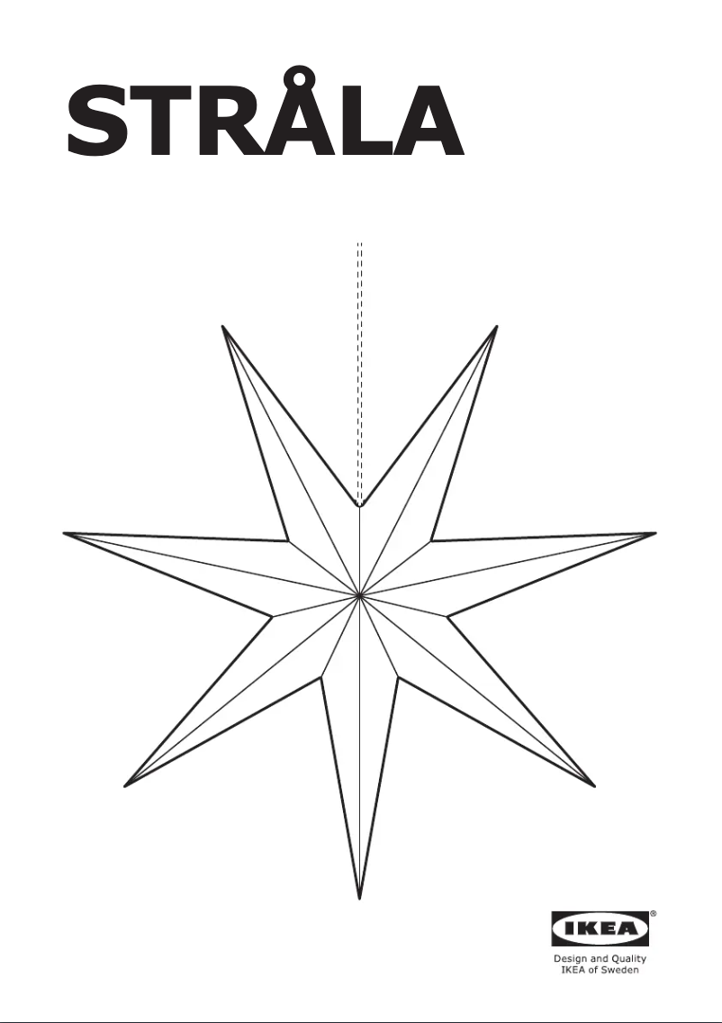 Image de la première page du manuel de l'appareil STRÅLA 605.836.55