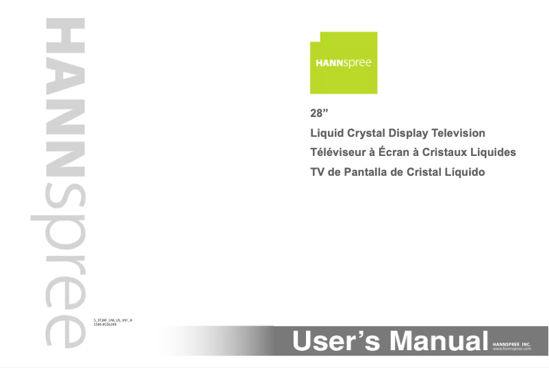 Page 1 de la notice Manuel utilisateur Hanns.G ST28FMMR