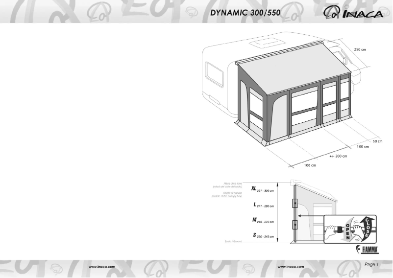 Page n°1 - Manuel utilisateur Inaca Dynamic 300