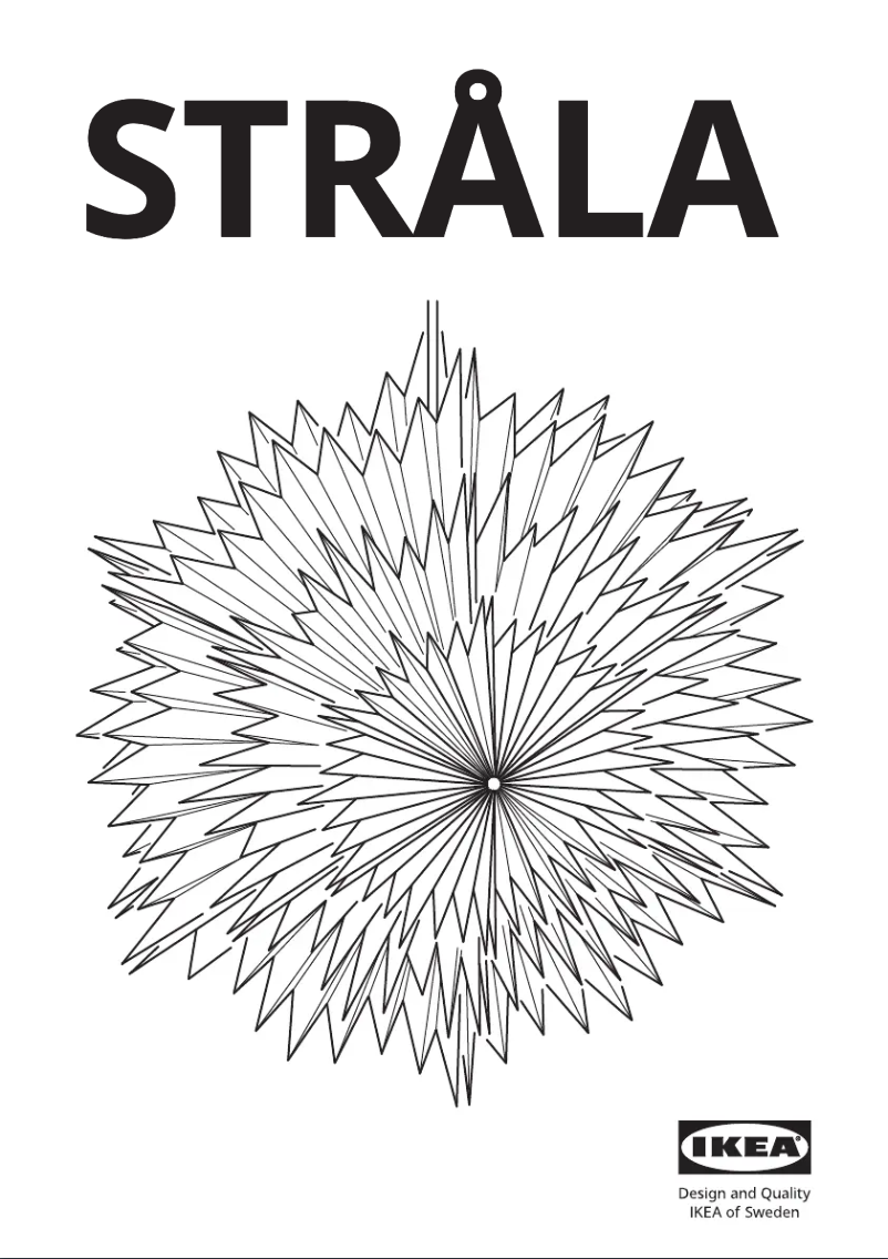 Image de la première page du manuel de l'appareil STRÅLA 005.824.80