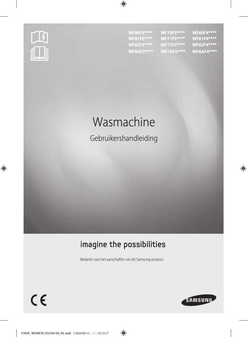 Page n°1 - Manuel utilisateur Samsung WF82F5