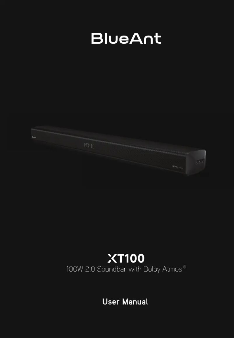 Image de la première page du manuel de l'appareil XT100