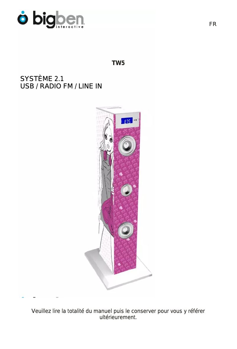 Página 1 del manual Manual de usuario Bigben Interactive TW5STICK