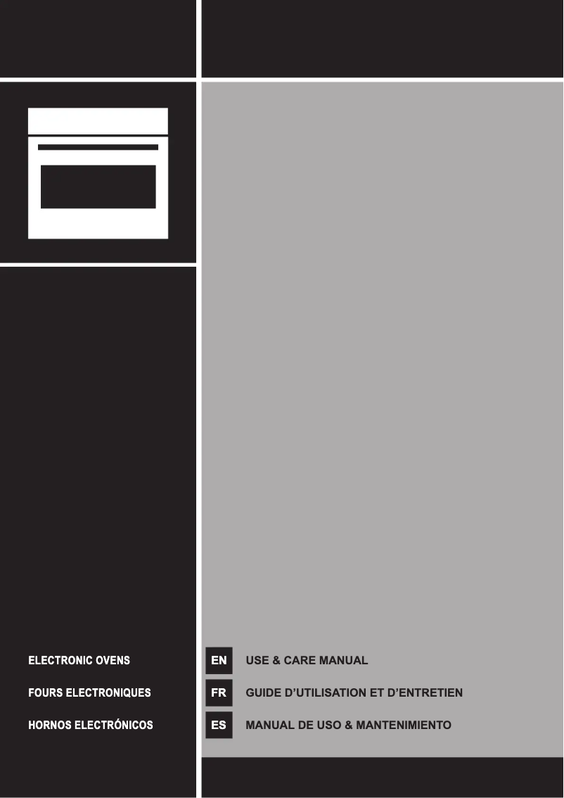 Page 1 de la notice Manuel d'utilisation et d'entretien Smeg SOU130S1