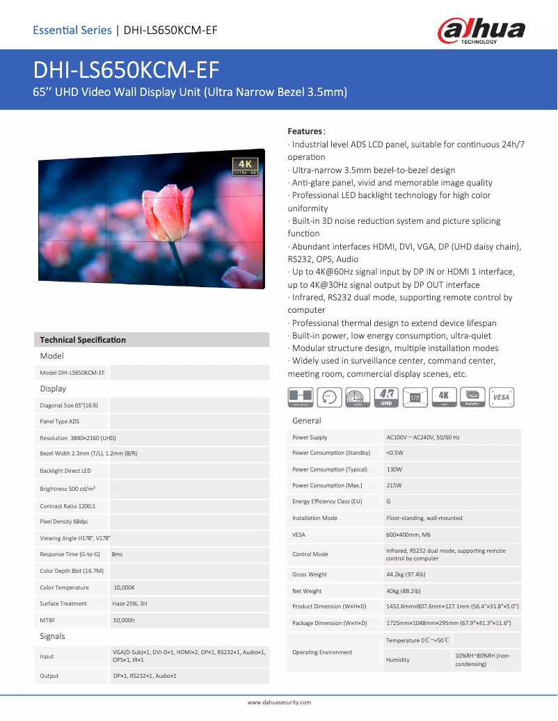 Image de la première page du manuel de l'appareil LS650KCM-EF