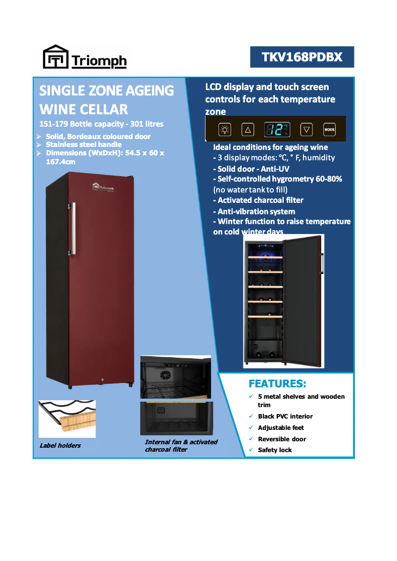 Image de la première page du manuel de l'appareil TKV168PDBX