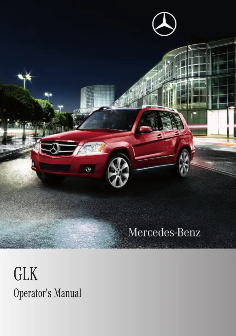 Imagen de la primera página del manual del dispositivo GLK-Class (2010)