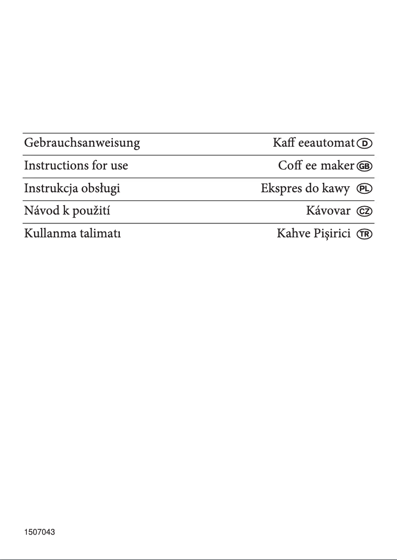 Image de la première page du manuel de l'appareil KA 5367