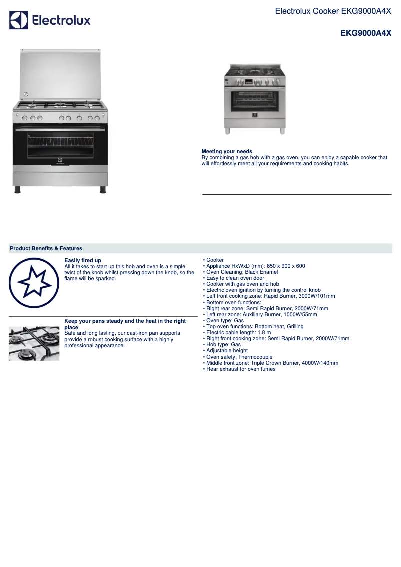 Image de la première page du manuel de l'appareil EKG9000A4X