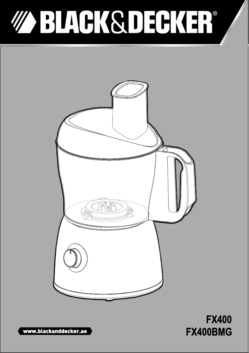 Page 1 de la notice Manuel utilisateur Black & Decker FX400BMG