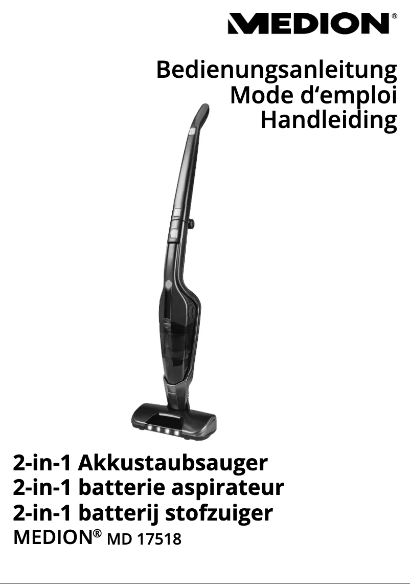 Image de la première page du manuel de l'appareil MD 17518