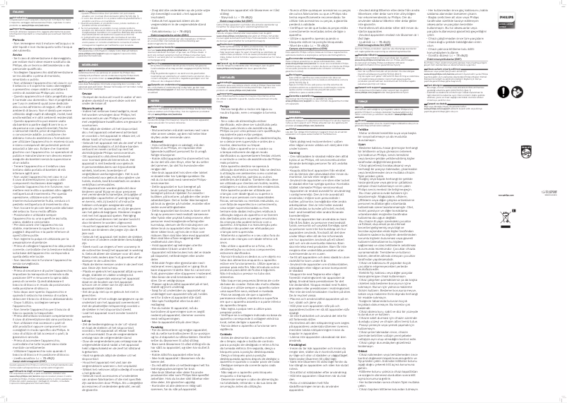 Page 1 de la notice Manuel utilisateur Philips Viva Collection HR1863