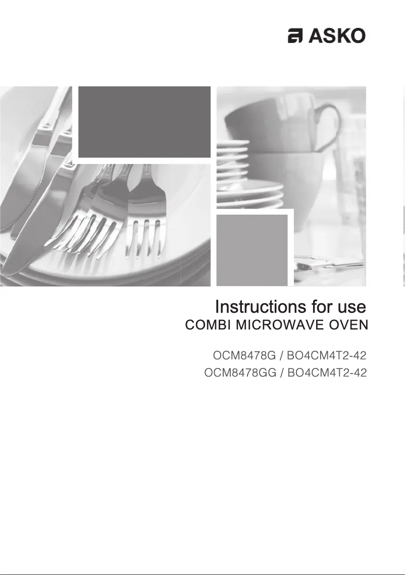 Image de la première page du manuel de l'appareil OCM8478GG