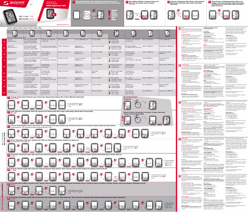 Image de la première page du manuel de l'appareil BC 9.16 ATS