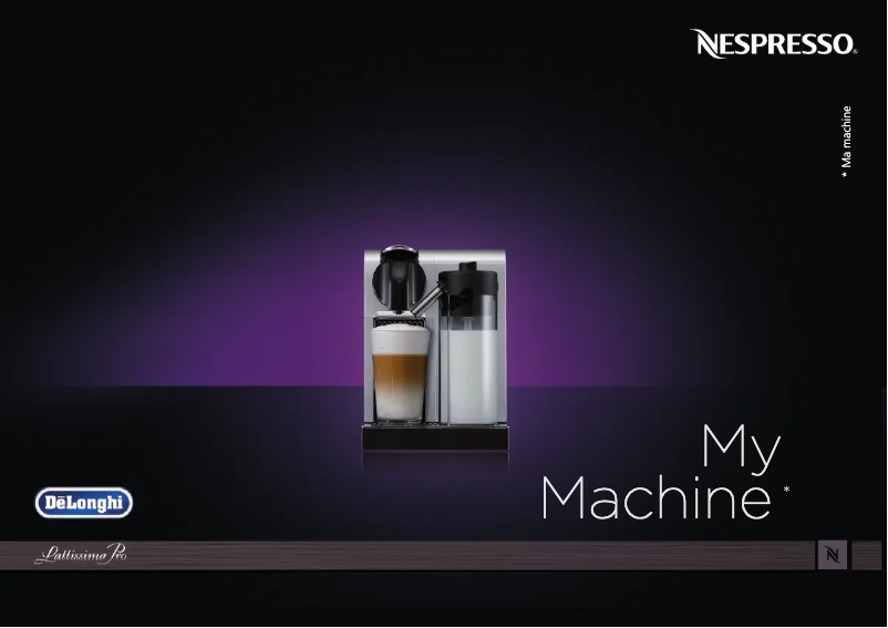 Image de la première page du manuel de l'appareil Nespresso Lattissima Pro EN750