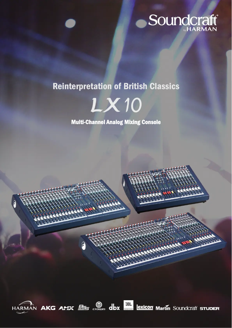 Page n°1 - Brochure Soundcraft LX10