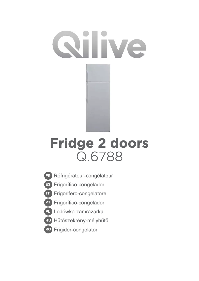 Page n°1 - Manuel utilisateur Qilive Q.6788