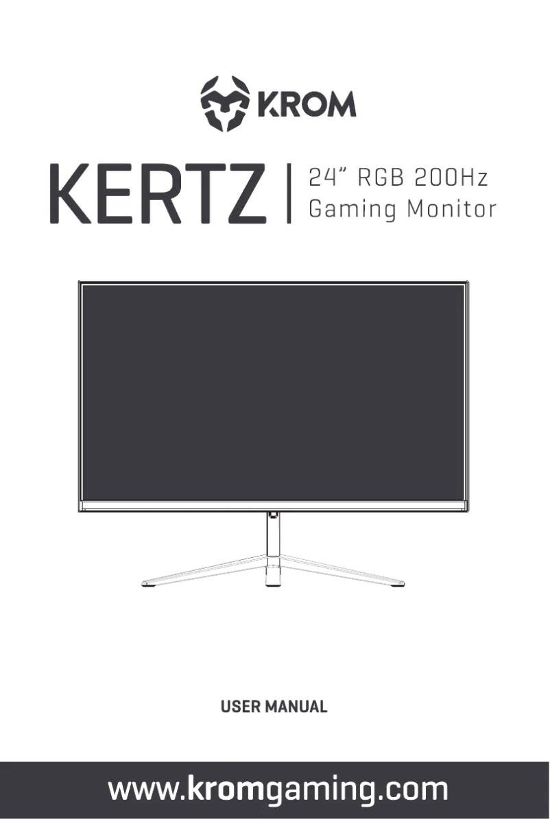 Page 1 de la notice Manuel utilisateur Krom Kertz