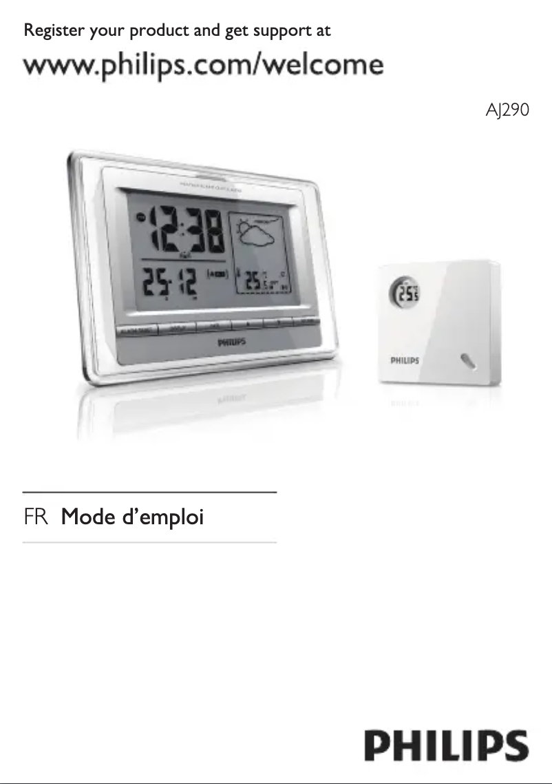 Page n°1 - Manuel utilisateur Philips AJ290