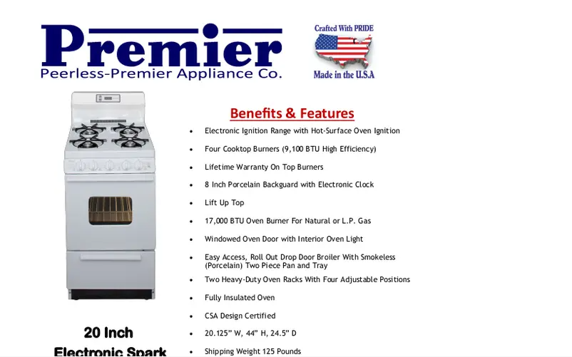 Page 1 de la notice Manuel utilisateur Premier SAK220OP