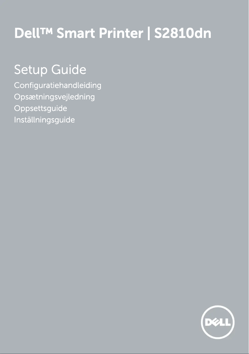 Page 1 de la notice Guide d'installation Dell S2810DN