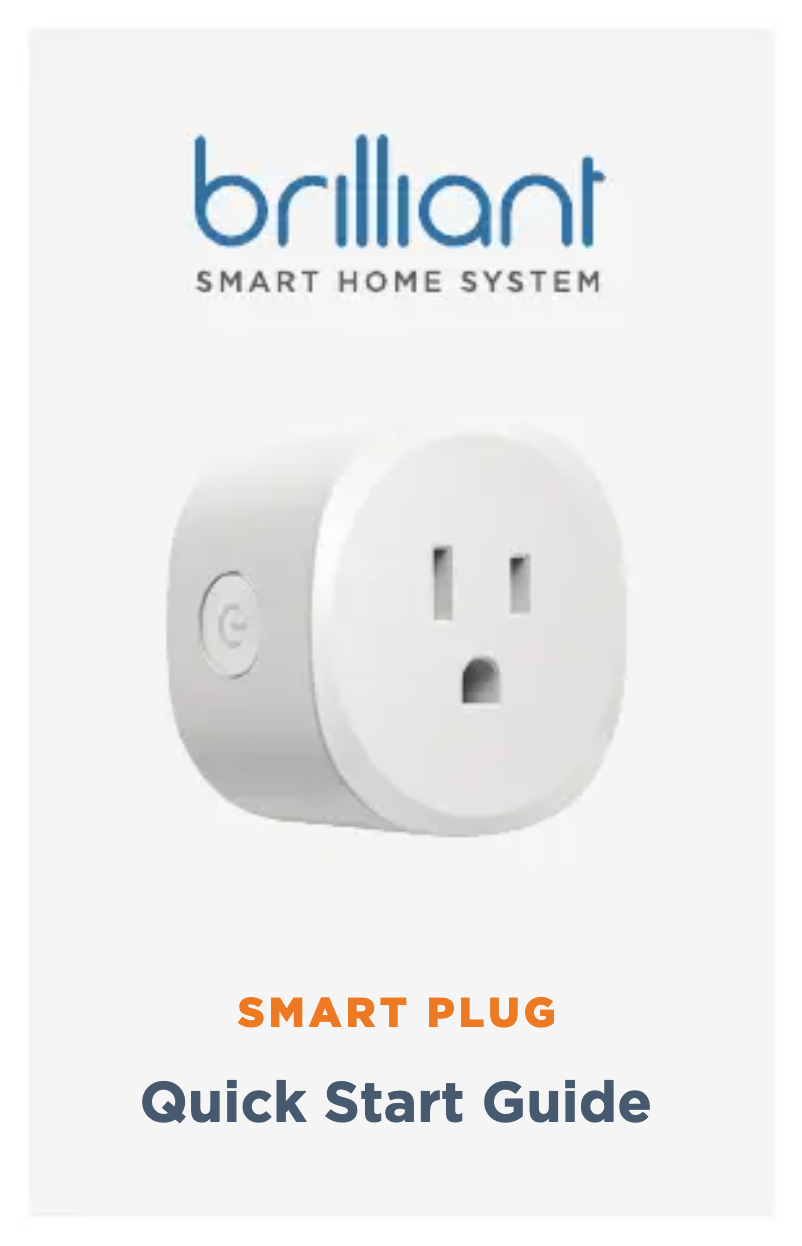 Página 1 del manual Manual de usuario Brilliant Smart Plug