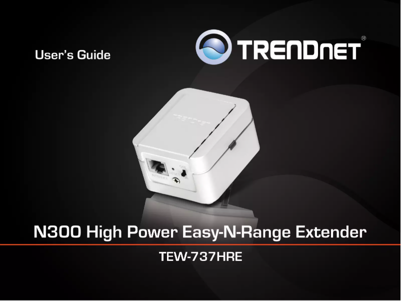 Page n°1 - Manuel utilisateur TRENDnet TEW-737HRE