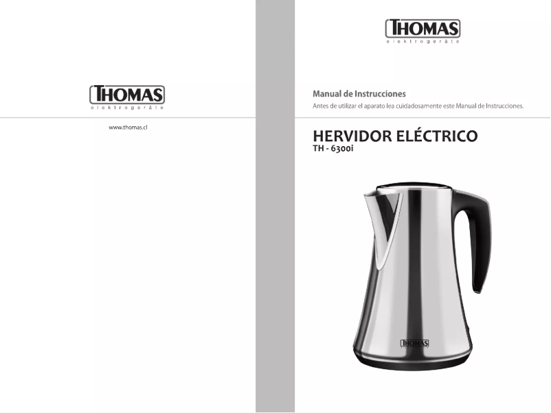 Page n°1 - Manuel utilisateur Thomas TH-6300I