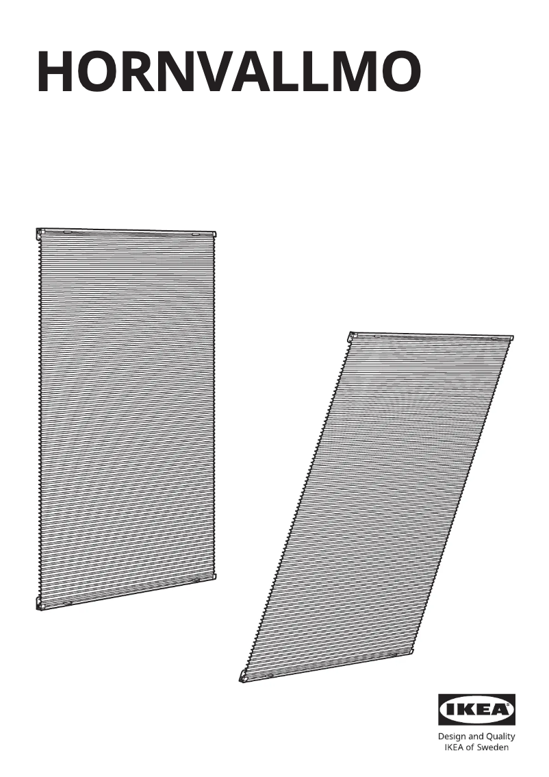 Page 1 de la notice Manuel utilisateur Ikea HORNVALLMO 405.416.14