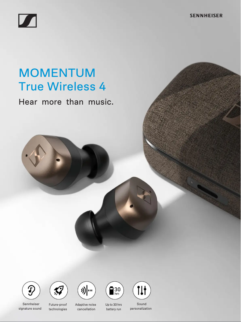 Image de la première page du manuel de l'appareil Momentum True Wireless 4