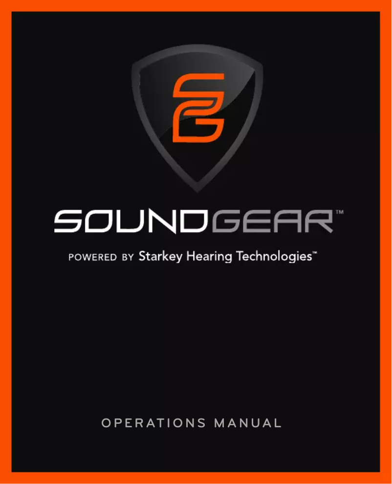 Page 1 de la notice Manuel utilisateur Starkey SoundGear
