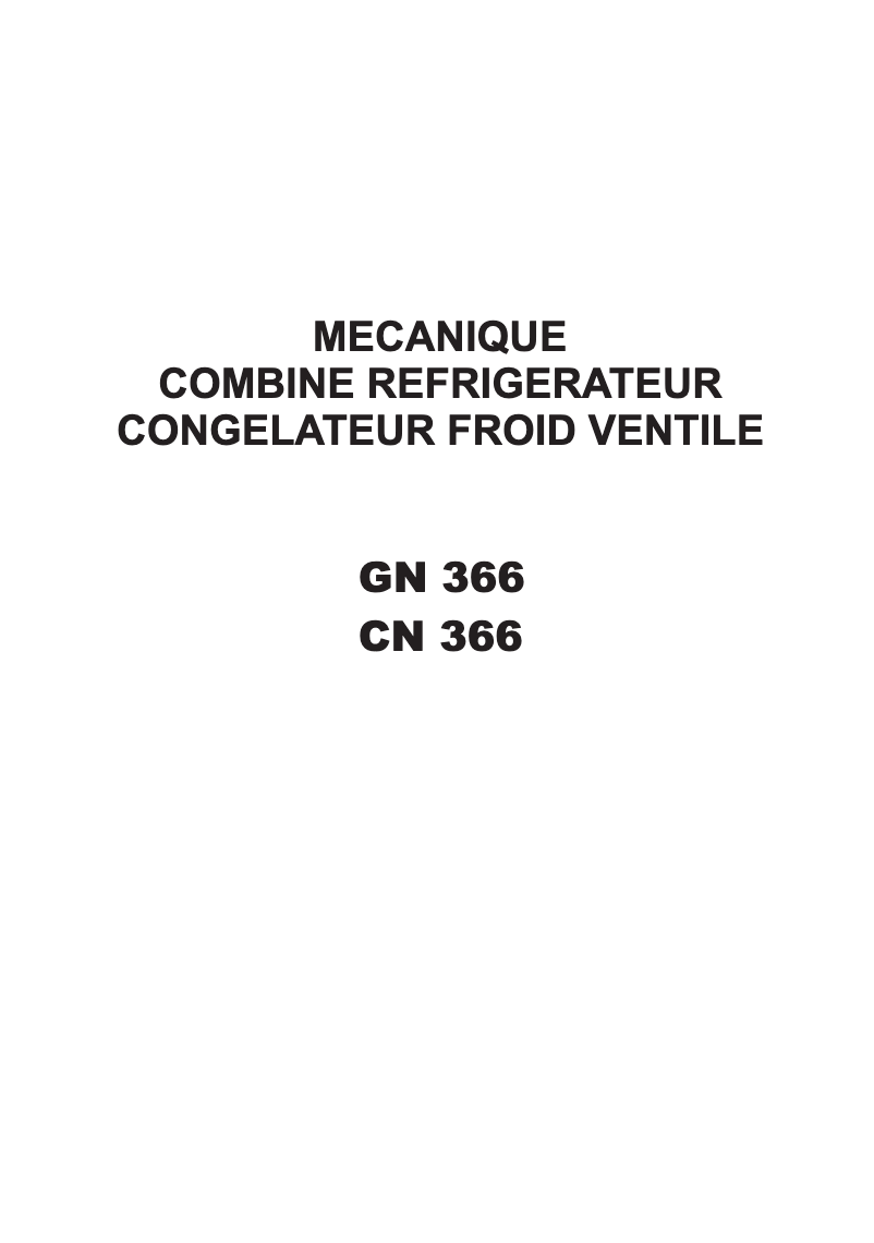 Page 1 de la notice Manuel utilisateur AVEA ARC366TLX