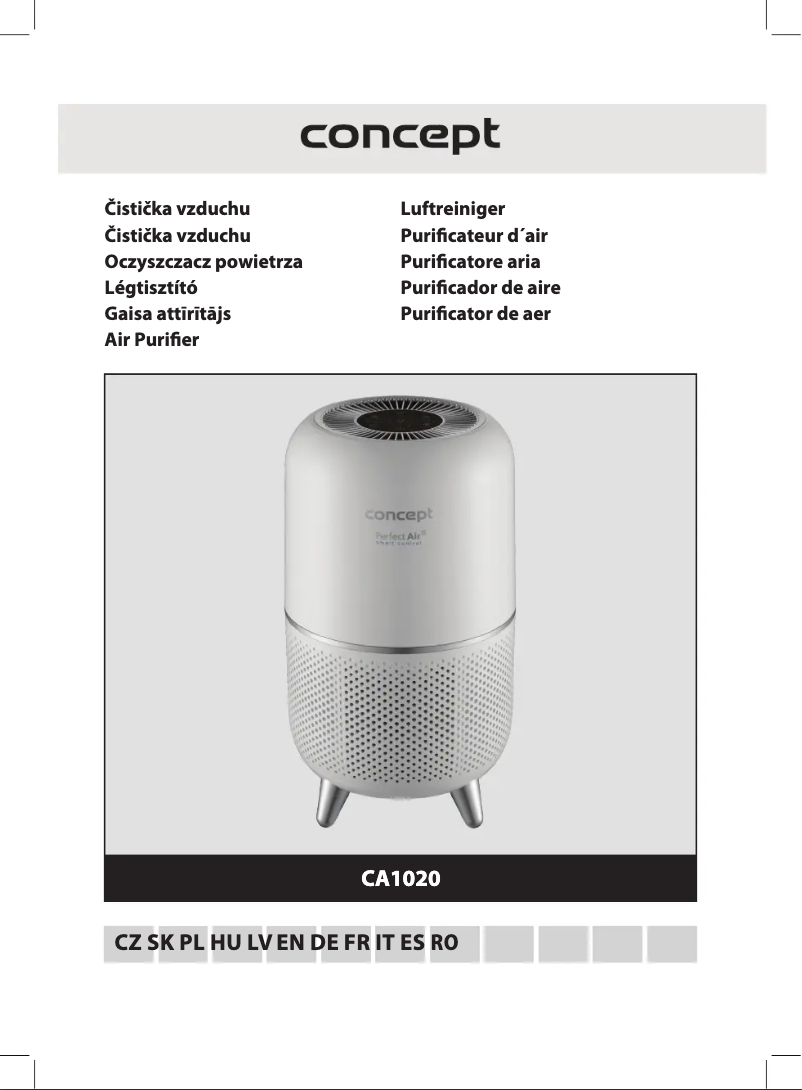 Page 1 de la notice Manuel utilisateur Concept Perfect Air CA1020