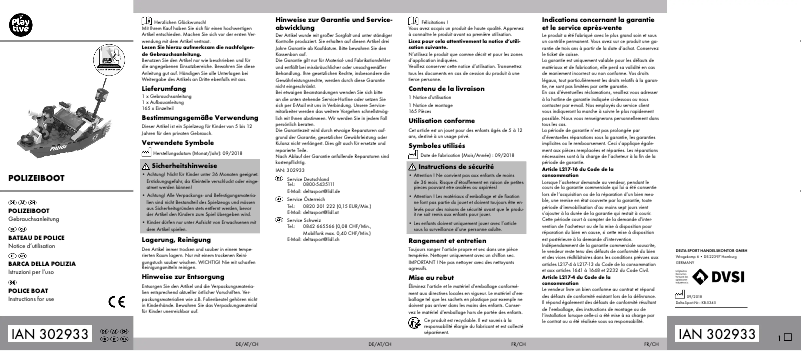 Image de la première page du manuel de l'appareil IAN 302933