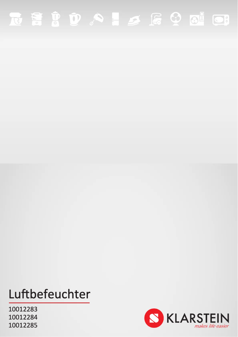 Image de la première page du manuel de l'appareil 10012283