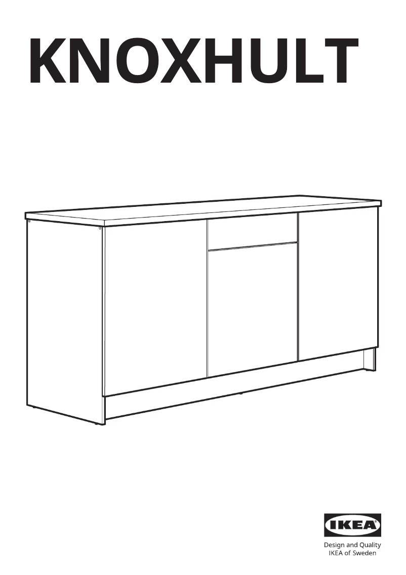 Image de la première page du manuel de l'appareil KNOXHULT 003.722.60