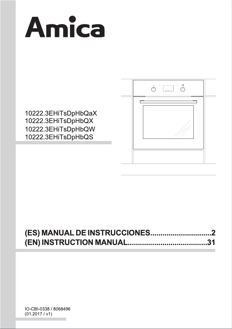 Page n°1 - Manuel utilisateur Amica EB 6562 AQUA
