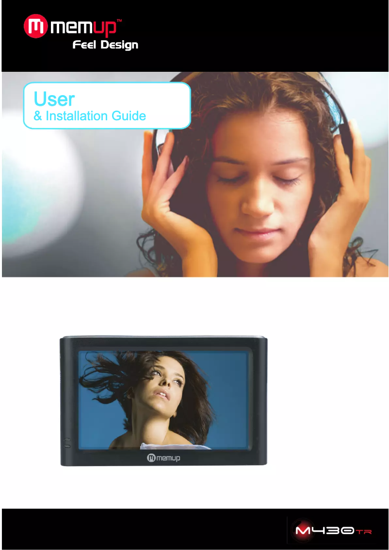 Page 1 de la notice Manuel utilisateur Memup M430TR