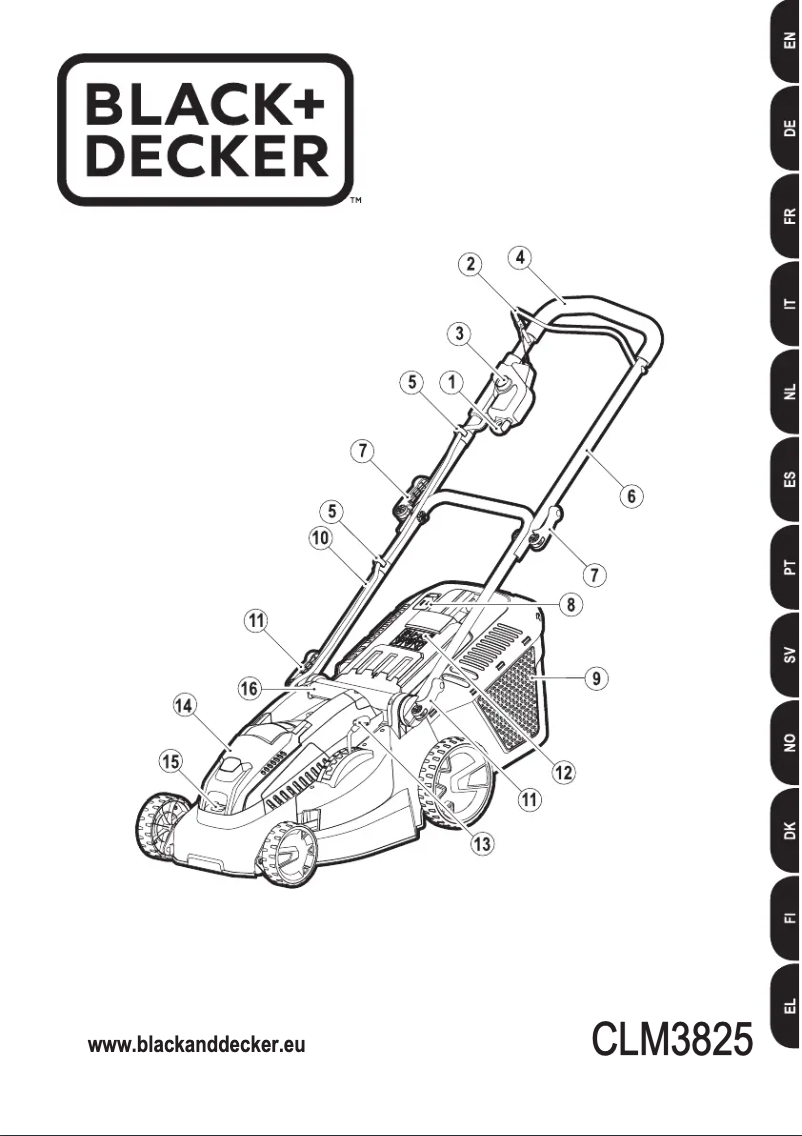 Page n°1 - Manuel utilisateur Black & Decker CLM3825