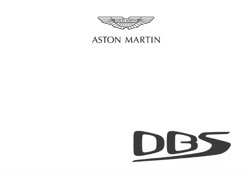 Page 1 of the manual User Manual Aston Martin DBS Superleggera (2020)