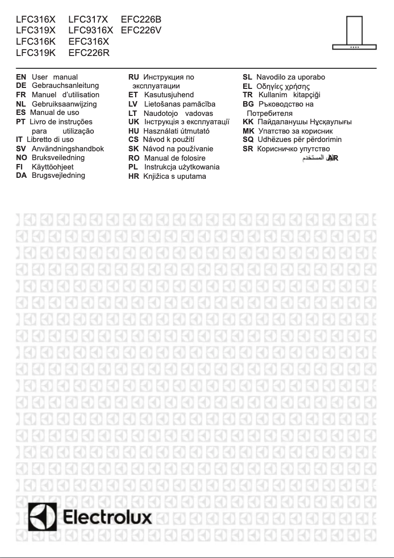 Page n°1 - Manuel utilisateur Electrolux EFC316X