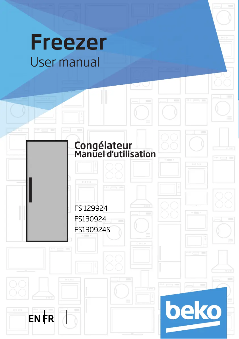 Page 1 de la notice Manuel utilisateur Beko FS 129924
